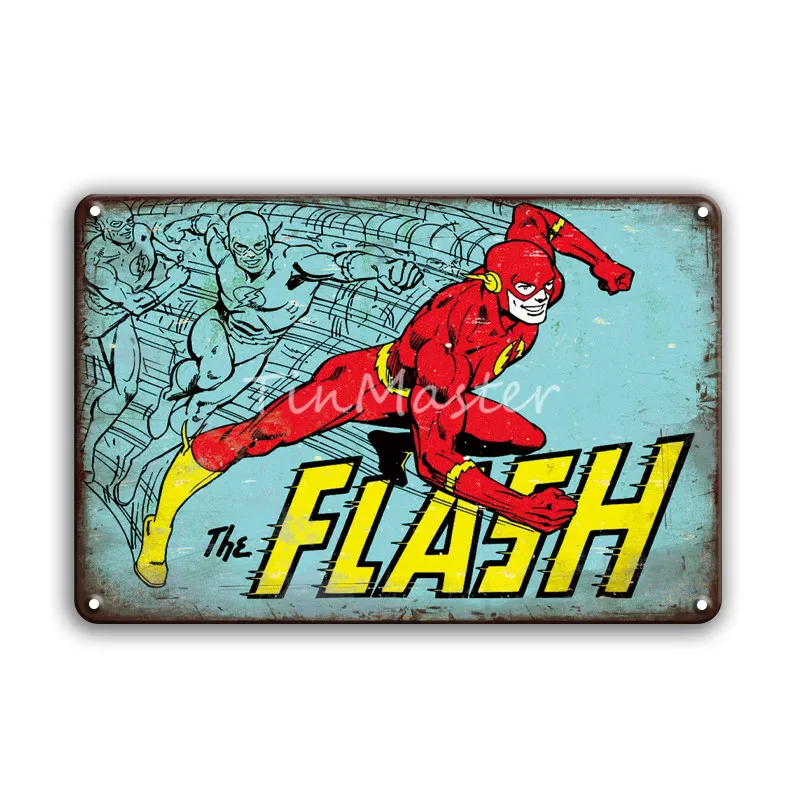 20124 MARVEL COMICS ободок для волос в стиле чудо-женщина супергерой Железный человек металлический оловянный знак детская спальня Детская комната Декор для гостиной винтажный металлический постер - Цвет: 20124