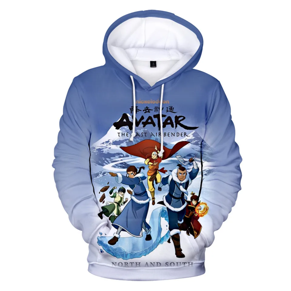 Мужская/Женская/Детская толстовка с 3D-принтом Аватар последняя модель Airbender