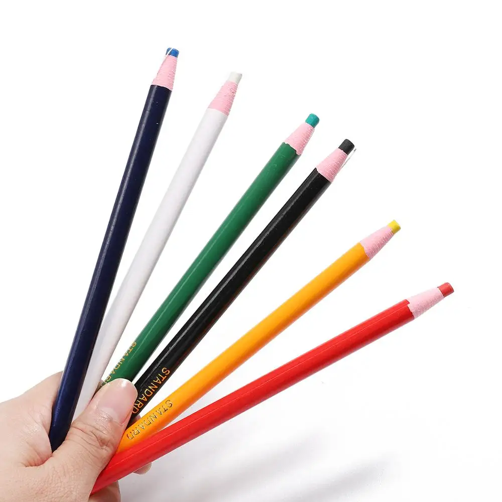 1 unids/lote Corte libre de costura a medida de lápices de tiza de tela marcador pluma tiza para costura de lápiz para DIY Ropa Accesorios para herramientas