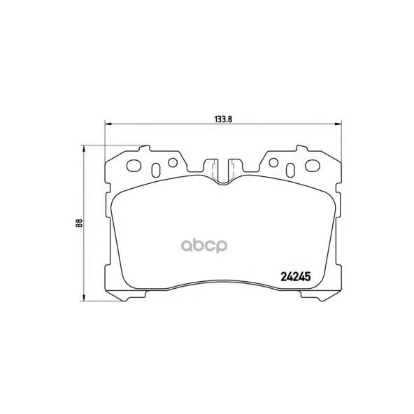 Колодки Тормозные Дисковые Передн Lexus: Ls(Uvf_, Usf_) 06- Brembo арт. P83075