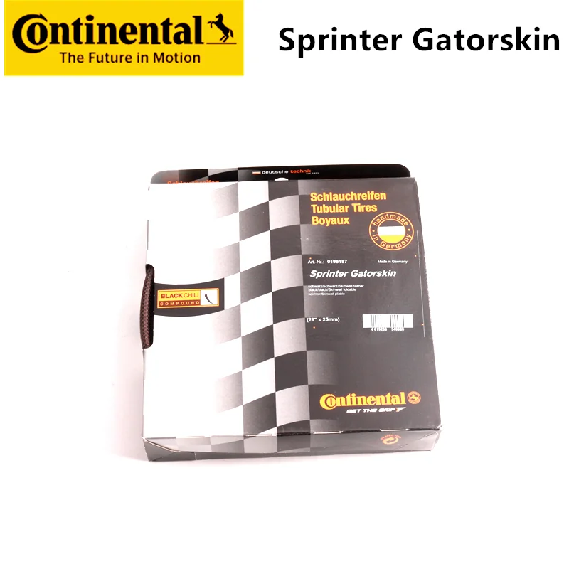 Новинка 2018 Continental Sprinter Gatorskin трубчатая дорожная велосипедная шина черного цвета 28