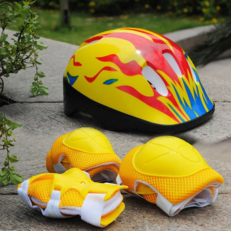 

7pcs Children's Bicycle Helmets Ultra-light Safety Bicycle Helmets Cycling Gear Helmets