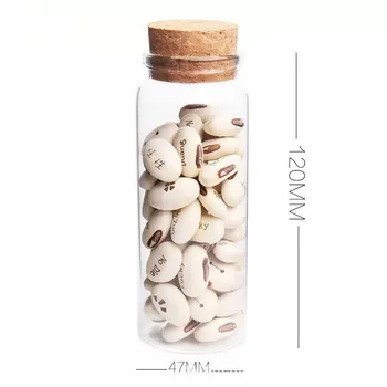 

24PCS 47*120mm 150ml Glass Mason Jars Bottles Containers for Decor Message Vials Bottle Glass Jars DIY Cork Stopper Ornaments