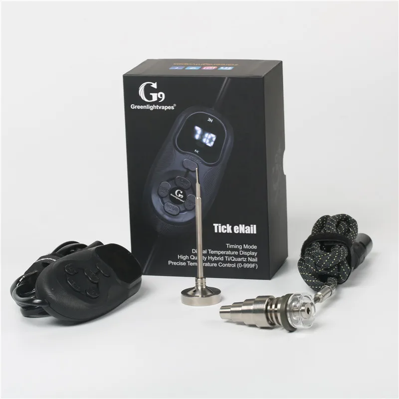 LTQ Vapor IE-Nail набор контроля температуры Электрический Dab Rig 16 мм Тепловая катушка с кварцевыми сухие ногти трава гвоздь fit Стекло Водопровод