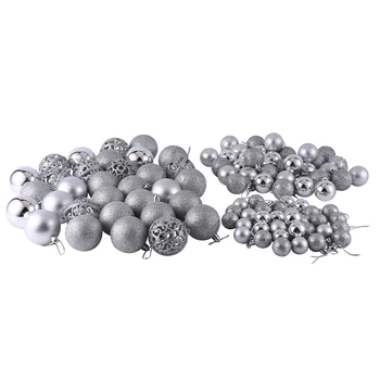 

FashioPcs/Box Christmas Ball Charms Set Hanging Ball Ornament Christmas Tree Ornament Xmas Decorations for Home Xmas Decor