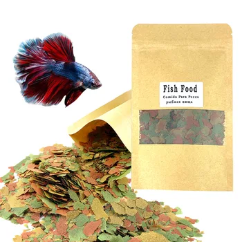 

250ml 500ml Colorful Aquarium Fish Food Thin Slice Marine Ornamental Fish Goldfish Koi Betta Guppy Tropical Fish Flakes Feeding