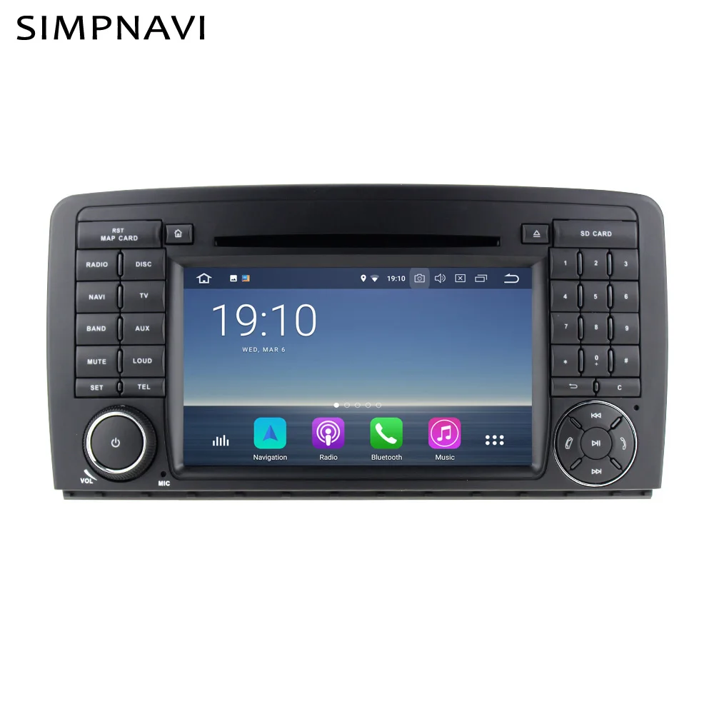 Android автомобильный стерео радио для Mercedes R Class W251 встроенный Carplay AndroidAuto DSP 15