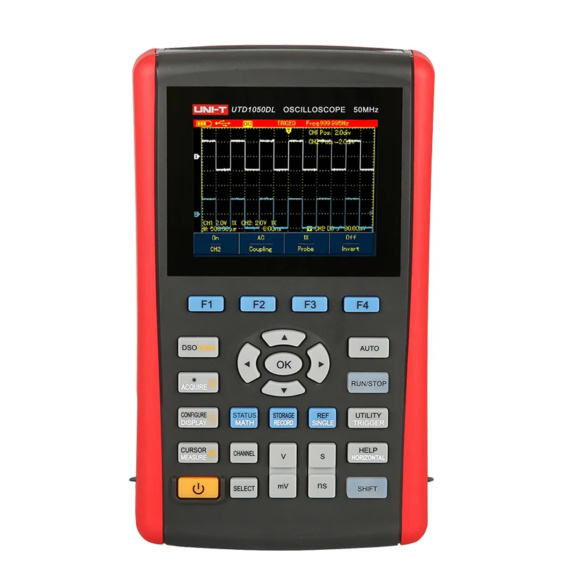 UNI-T UTD1000L серии ручной цифровой осциллограф UTD1025CL/UTD1050CL/UTD1025DL/UTD1050DL ЖК-цифровой дисплей - Цвет: UTD1050DL