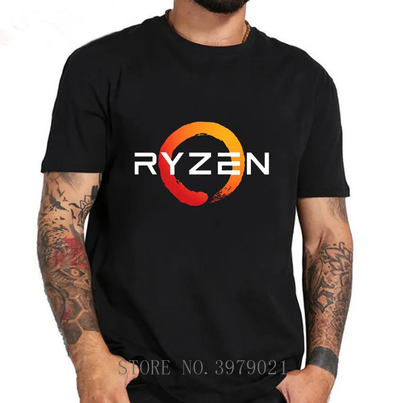 Лидер продаж 2019 забавная хлопковая Футболка PC CP uпроцессор AMD RYZEN для мужчин