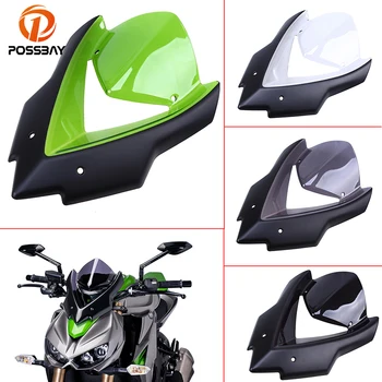 

POSSBAY Bicicleta Motorcycle Windshield Scooter Windscreen Double Bubble Windshield Viser Visor For Kawasaki Z1000 2015 2016