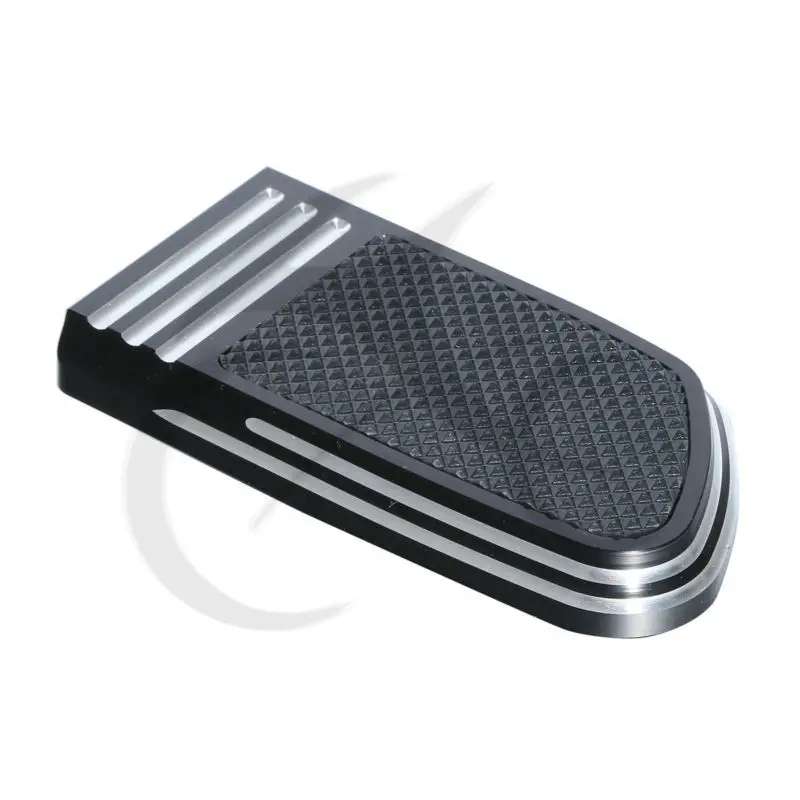 Черная педаль тормозных колодок для Harley Davidson Dyna Wide Glide Softail Breakout CVO Breakout Street 500 Fat Bob Low Rider 1993-17