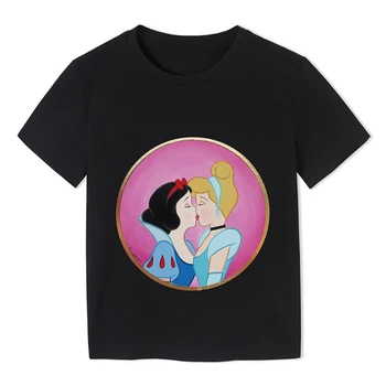 

Funny Princess Vogue Harajuku Snow White Cinderella Tshirt 2020 Summer O-Neck Boy'S T-Shirt Plus Size Printed Shirts T Shirt