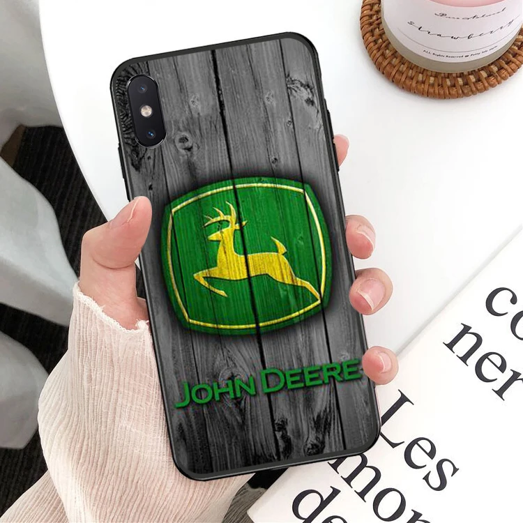 Умный чехол john deere, черный мягкий чехол для телефона для iPhone 11 pro XS MAX 8 7 6 6S Plus X 5 5S SE XR, чехол