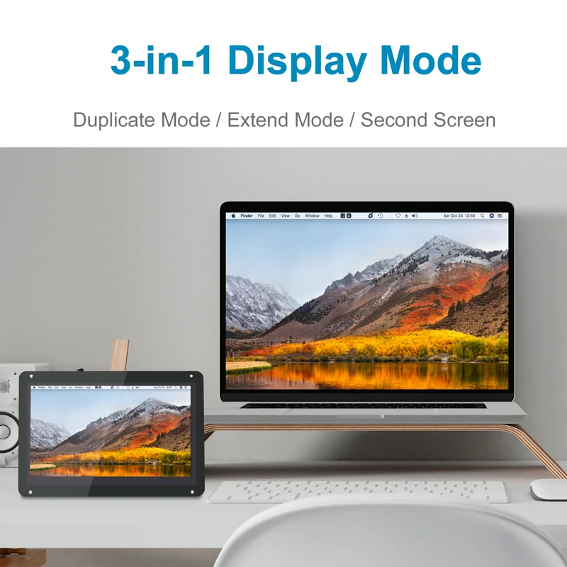 LESOWN 7 ġ ġũ  , HD 800x480 IPS  ޴ ÷ LCD , PC   HDMI ȣȯ