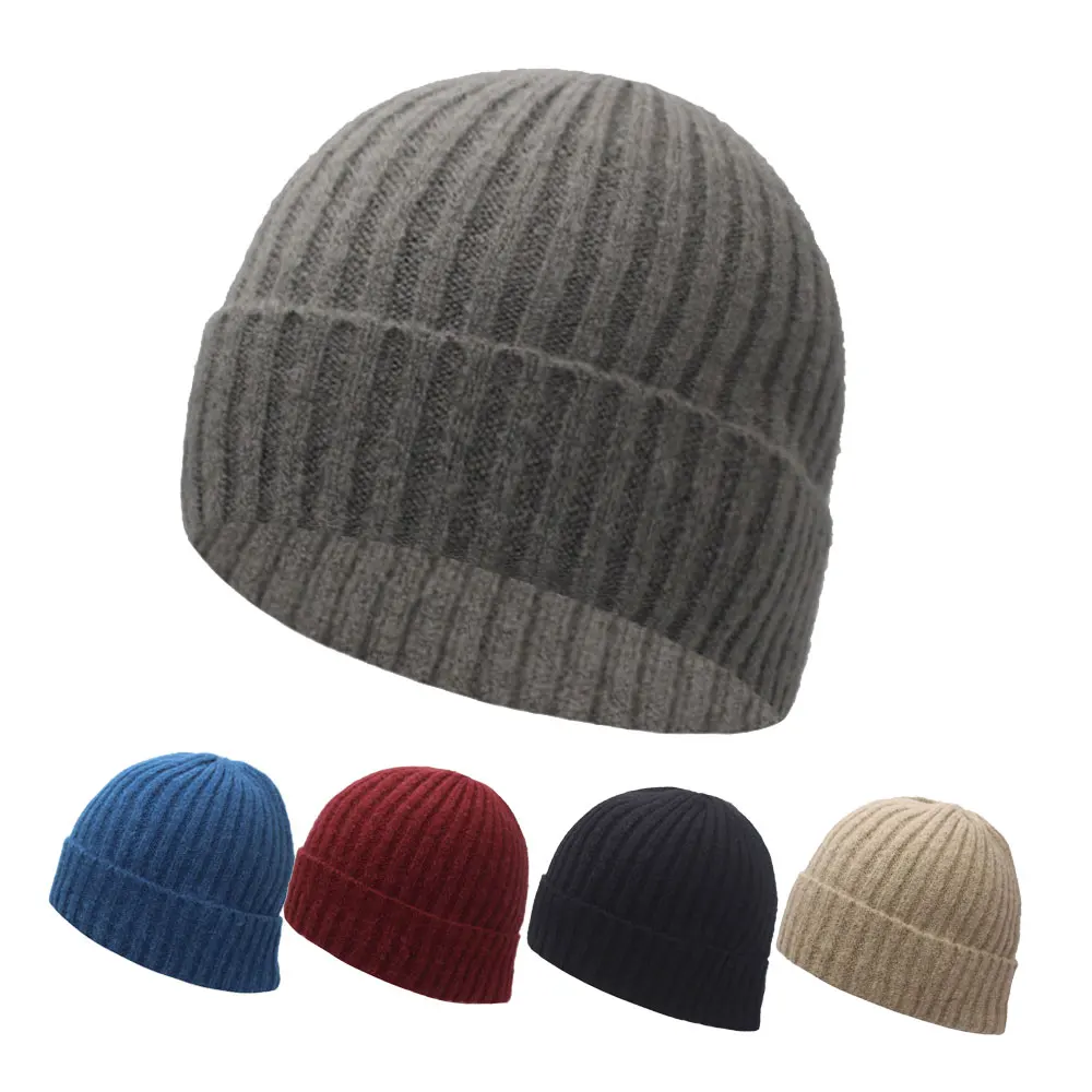 

Skullies Beanies Hat Women's Knitted Hats For Men Cap Solid Ski Mask Female Warm Bonnet Skull Knit Women Winter Beanie Hat Cap