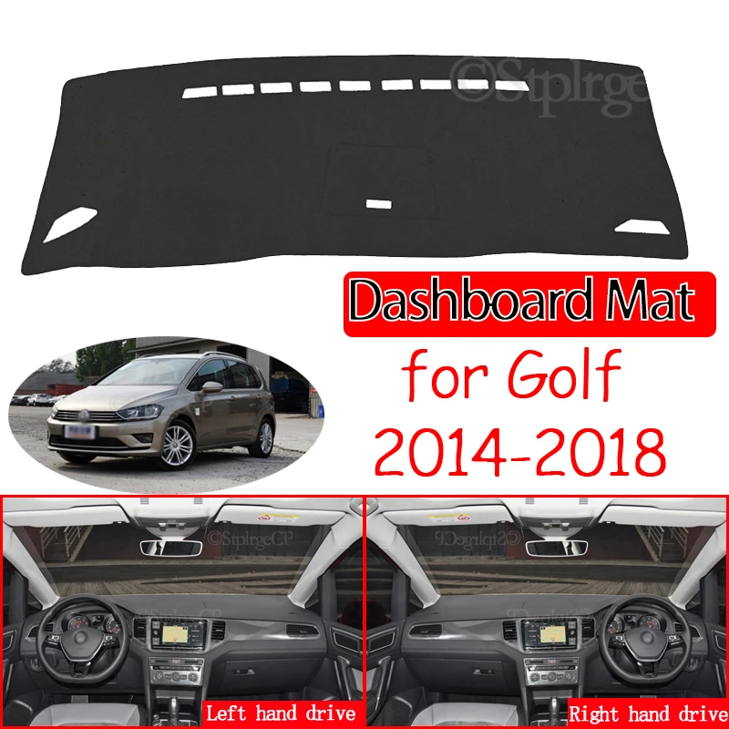 

Для Фольксваген Гольф SV Sportsvan 2014 ~ 2018 Противоскользящий коврик для приборной панели накладка солнцезащитный коврик аксессуары для ковров 2015 2016