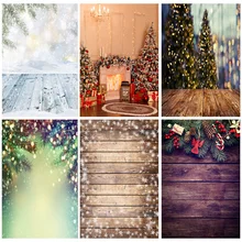 

SHENGYONGBAO Christmas Theme Photography Background Snowman Christmas tree Backdrops For Photo Studio Props 211025 ZLSY-60