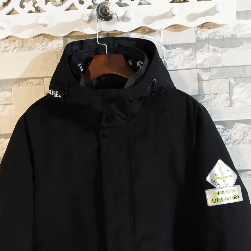 Winter Warm Parka Mens Padded Jacket Plus Size 7XL 8XL Men Fashion Hooded Thicken Clothing Male Casual Coat Outwear Parkas