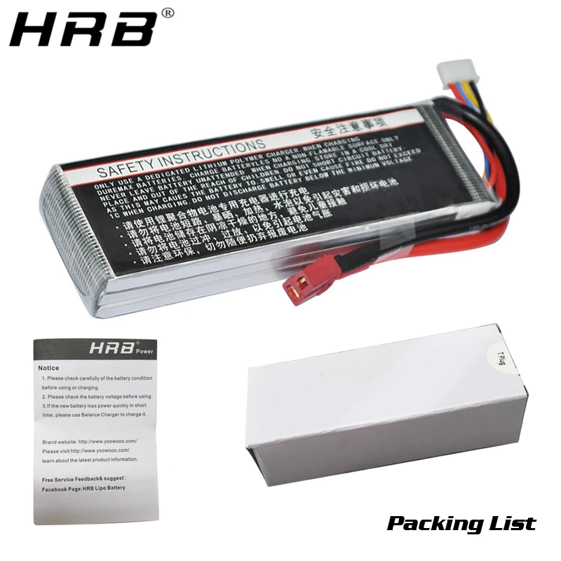 Литий полимерный аккумулятор HRB 3S 11 1 В 3000 мАч 60C XT60 EC5 T разъем Deans XT90 для Traxxas TRX FPV