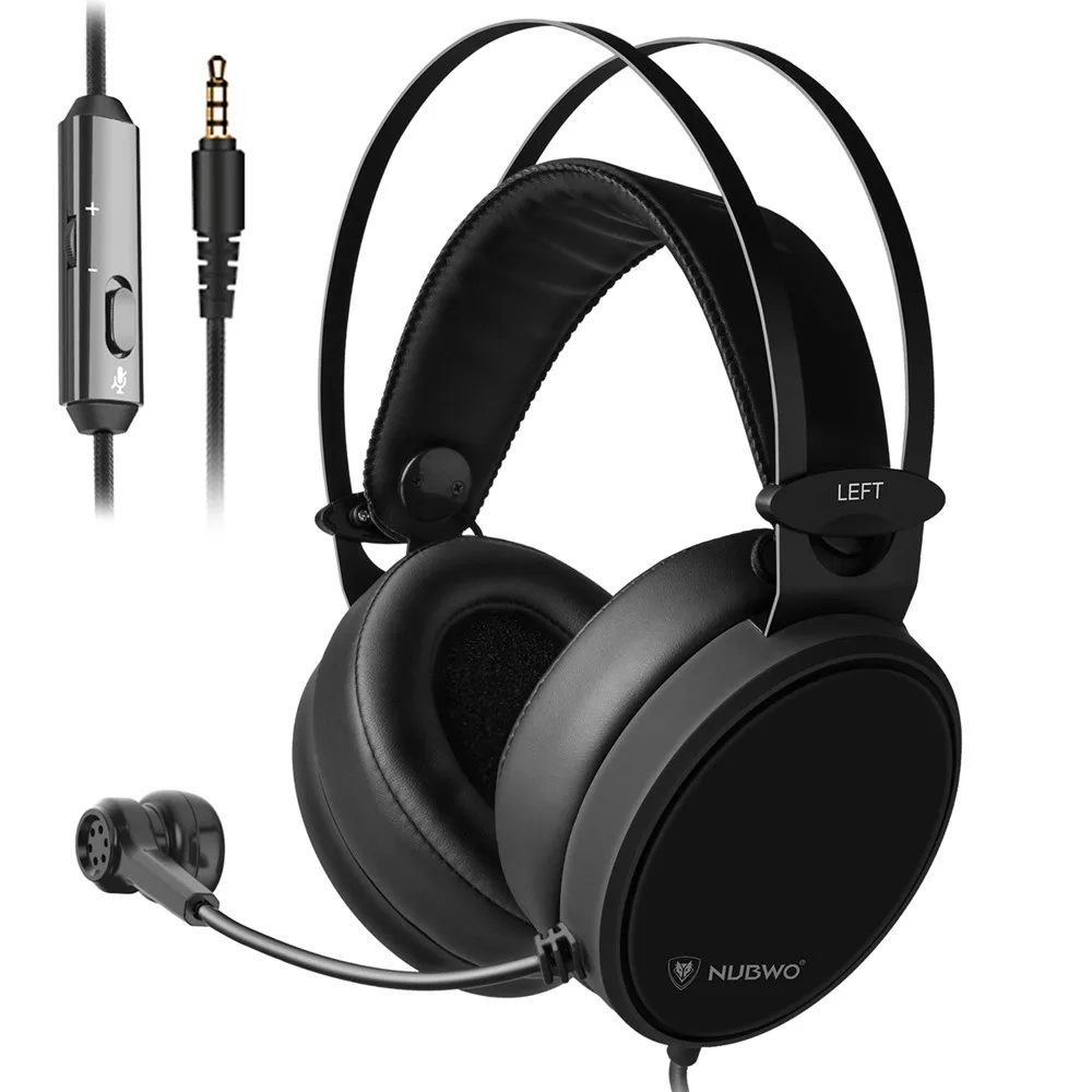 Xiberia nubwo n7 ps4/새로운 xbox one 헤드셋 pc casque bass 스테레오 게임용 헤드폰, 휴대 전화 용 컴퓨터 tv 태블릿, 마이크 포함