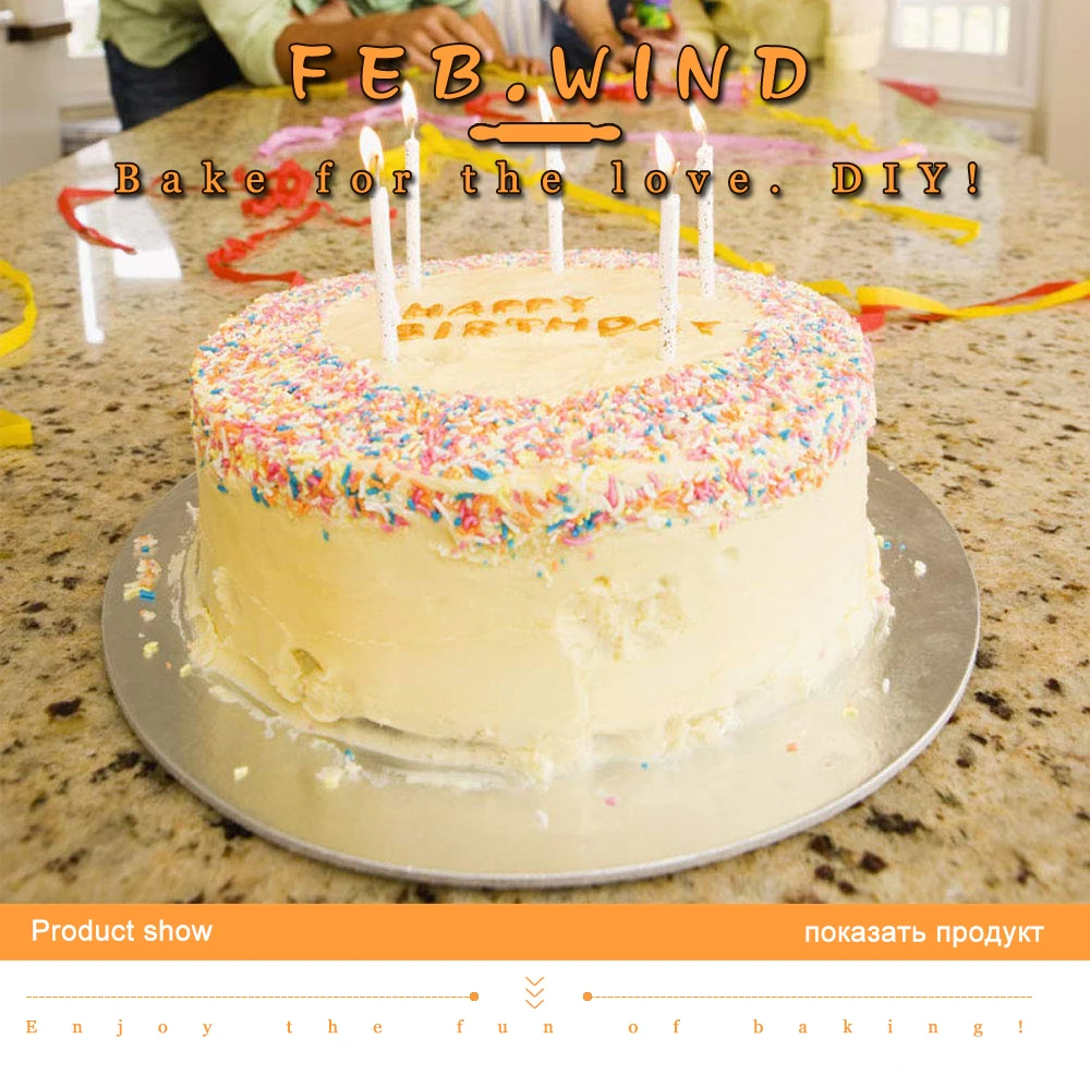 Diy 6/8/10 Inch Cake Board White Cake Base Board Cakes Circles/Cardboard Rounds Cakes Drum Boards 6/18Pcs      058