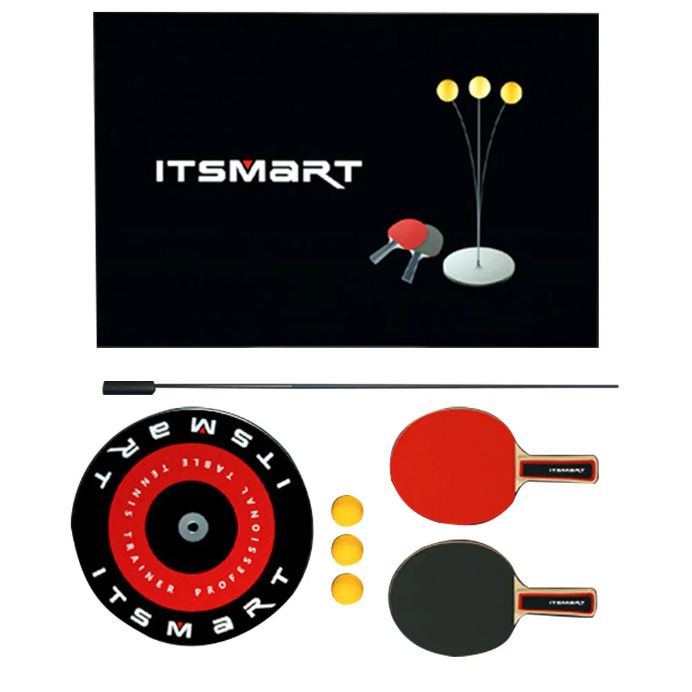

Leisure Professional Paddle Portable Trainer Pingpong Ball Equipment Quick Rebound Elastic Sport Shaft Table Tennis Set
