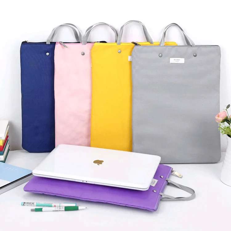 

Korean-style Creative Zippered File Bag Multi-functional Handbag Apple iPad Mobile Phone Oxford Cloth Briefcase Wholesale