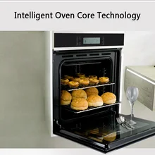 K90 Встраиваемая электрическая духовка домашняя интеллектуальная многофункциональная сенсорная ЖК-панель 58 литров из нержавеющей стали большая емкость безопасная мощность