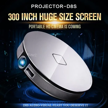 

D8S Mini Full HD 1080P Projector 4K 3500 Lumens Cinema Proyector 1280 x 720P LED Android 6.0 WiFI Home Movie Game Media Player