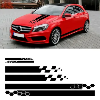 

Mirror Sticker Side Skirt Strip Body Decal Accessories Parts Replacement