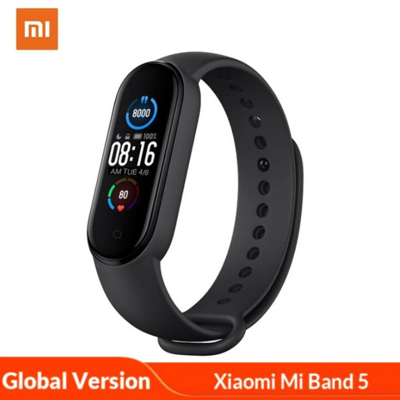Original Xiaomi Mi Band Sport Smart Watch Mi Band 5 Smart Bracelet Global  Version Heart Rate Monitor Smart Band For Android iOS - AliExpress Consumer  Electronics