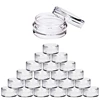 100pcs 2g/3g/5g/10g/15g/20g Empty Plastic Cosmetic Makeup Jar Pots Transparent Sample Bottles Eyeshadow Cream Lip Balm Container 1