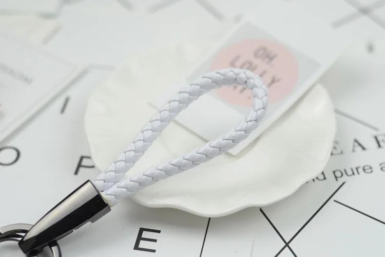Korean-style Cute Car Key Pendants Simple Men Key Ring Lettering Couples Metal Key Chain Customization
