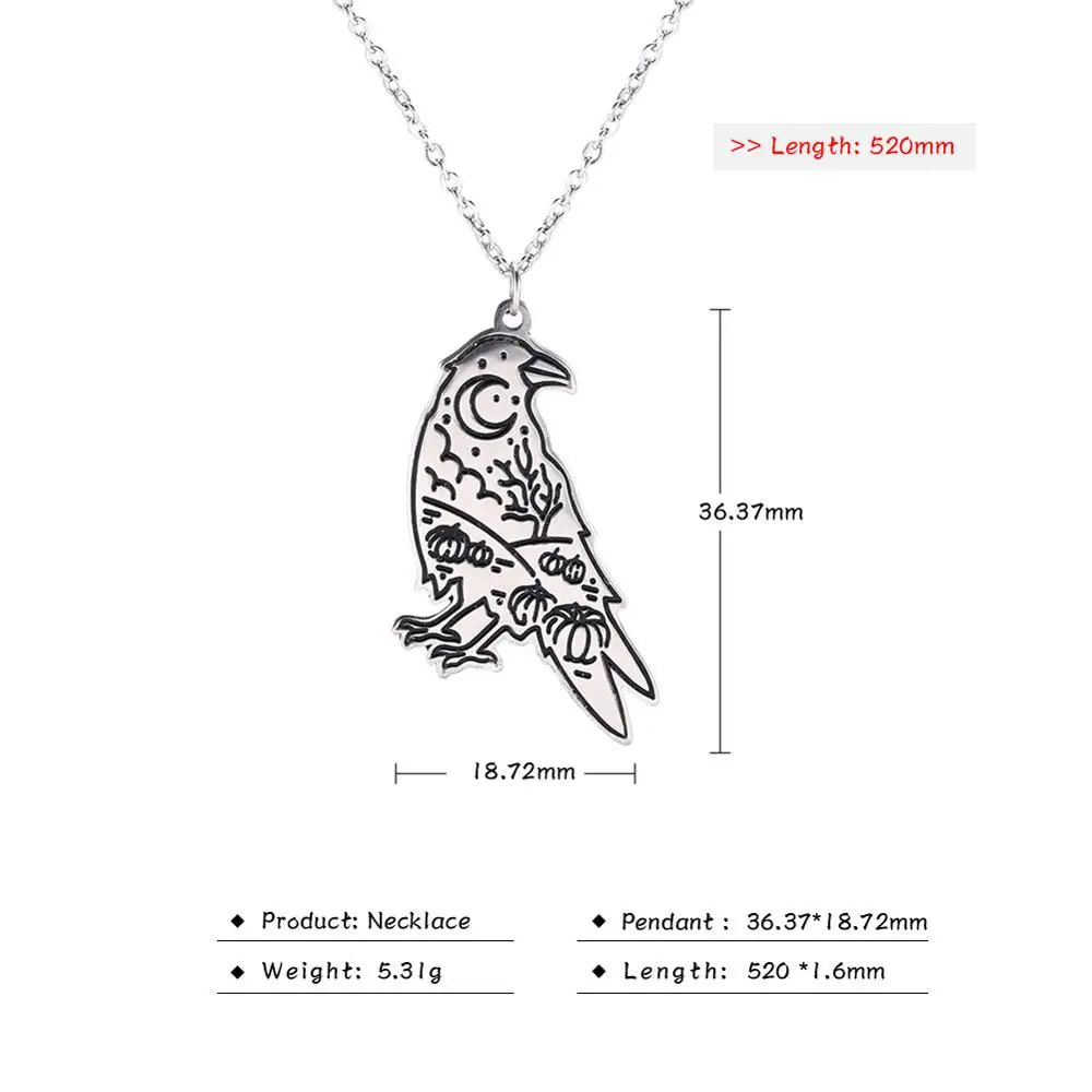 Bird Steel Teamer, ювелирное изделие из нержавеющей стали, мужское ожерелье для мужчин и женщин, ожерелья с подвесками в виде животных, птиц, медведя, кролика, лисы, волка, горной Луны - Окраска металла: Bird Steel