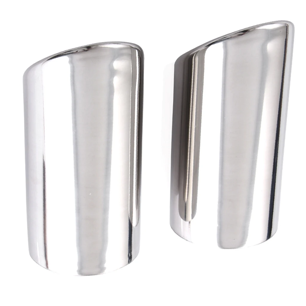2 Pieces Exhaust Muffler Tail Pipe Tip for  VW Jetta 6 MK6 Golf MK7 - Stainless Steel