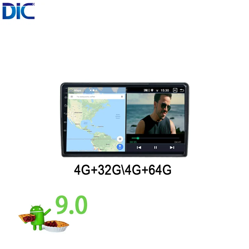 Android 9.0 1 din HD 4K MP5 carplay PX6 multimedia stereo radio car navigation GPS player for Lada Granta 2011