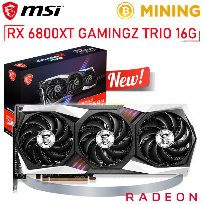 Gddr6 Msi Radeon Rx 6800 Xt Gaming Z Trio 16g Graphics Rx