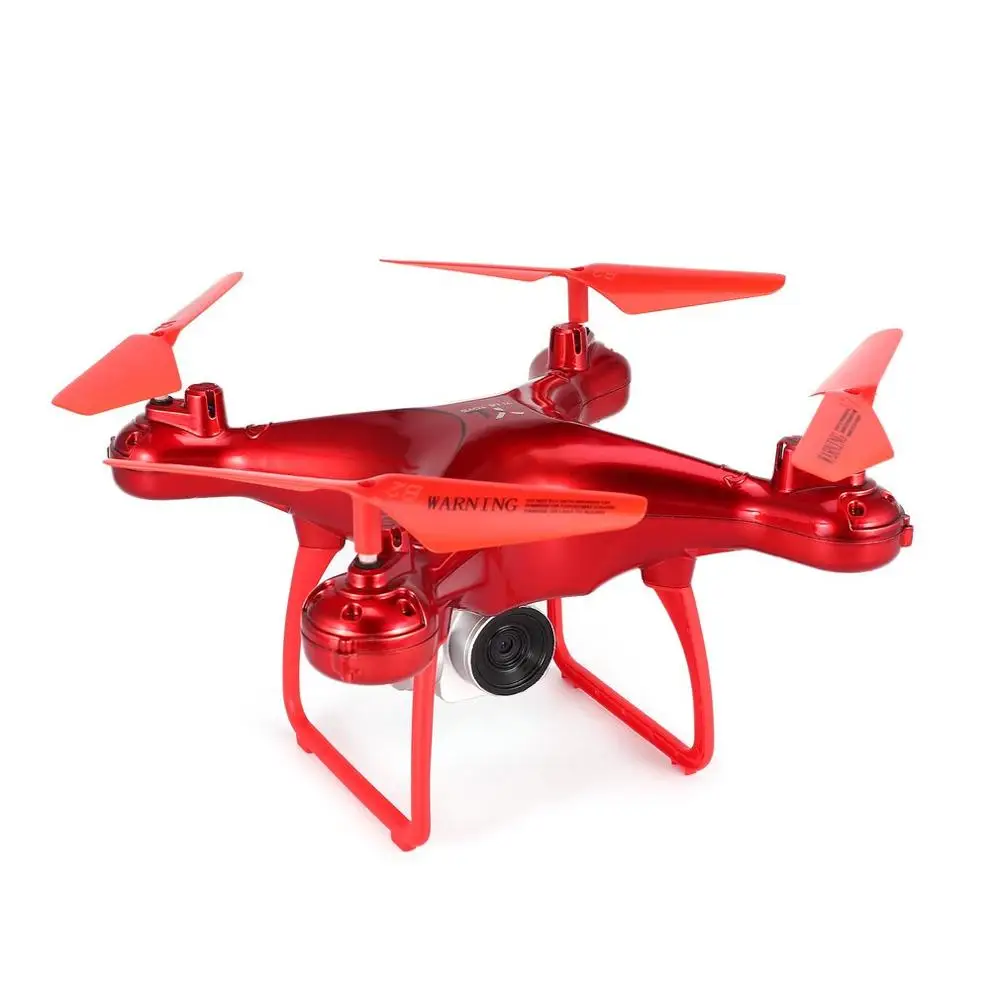 S28 Радиоуправляемый Дрон Квадрокоптер с WiFi FPV камерой 2,4G 4CH в режиме реального времени Радиоуправляемый Дрон вертолет HD камера Дрон 3D флип 18 мин подарок - Цвет: 0.3MP Red