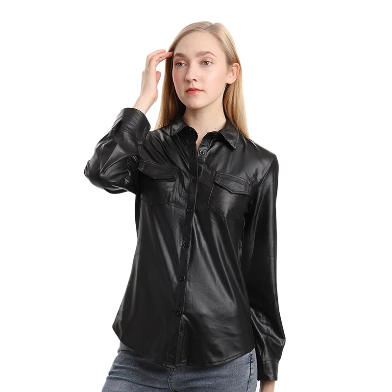Sexy leather shirt Clearance