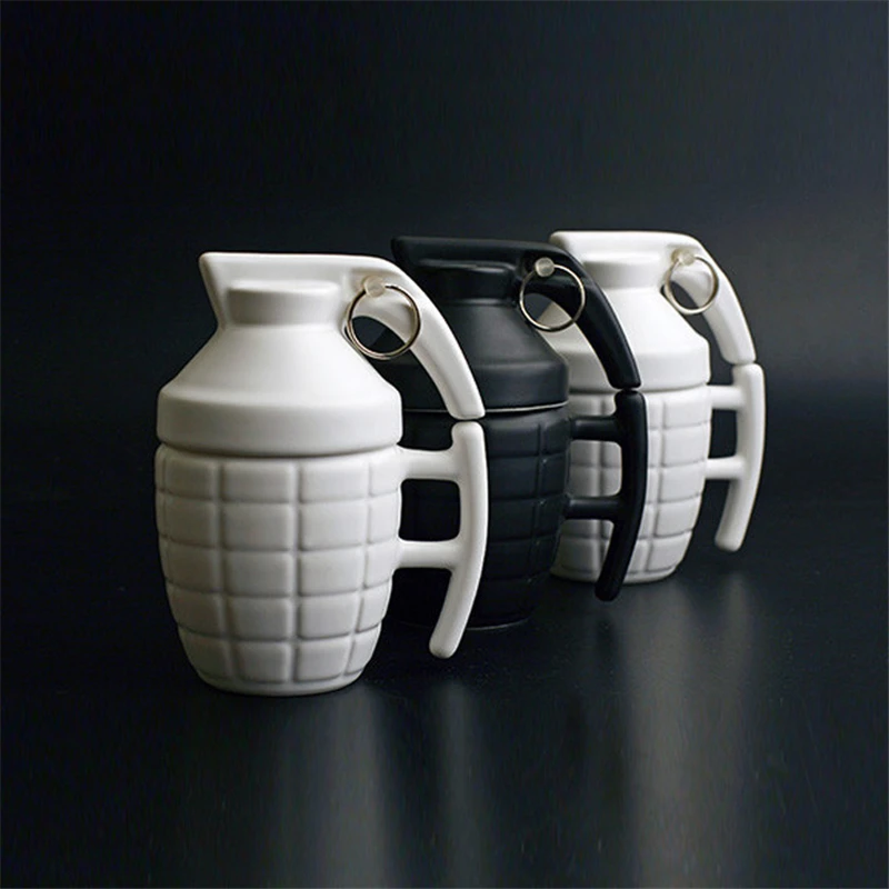 Personality Creative Simulation Grenade Mug 3D Stereo Bomb Ceramic Coffee Cup Gift Tea Drinking Drinkware Gifts for Friends | Дом и сад