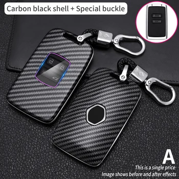 

Carbon Fiber Pattern Car Key Case For Renault Koleos Kadjar Scenic Megane Sandero Keyless Remote Espace Shell Protector Cover