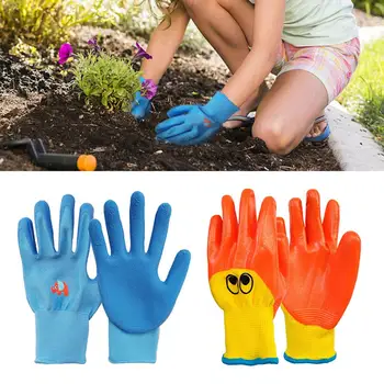 

Kids Children Protective Gloves Garden Anti Bite Anti-Collision Cut Collect Seashells Protector Hand Protection Gardening Tool