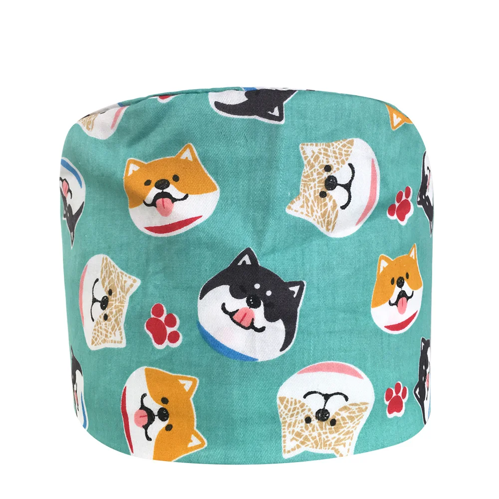 VIAOLI men women medical scrubs pharmacy Work Cap surgery nurse Hat Oral cavity Dental Clinic Pet Veterinary Surgical Cap087