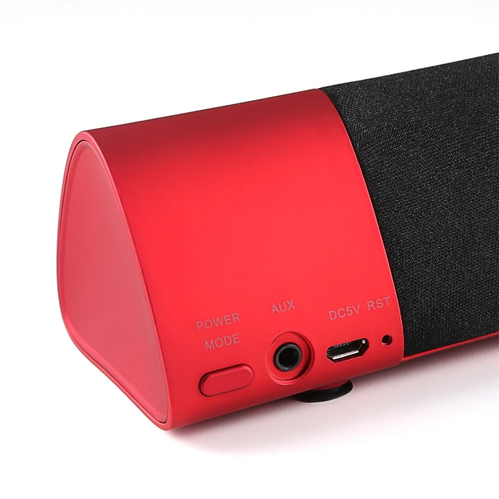 Мини беспроводной стерео Bluetooth динамик Саундбар компактный портативный мультимедийный Bluetooth 4,1 динамик с 3,5 мм аудио портом 3 цвета