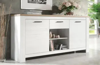 

Dresser modern Rustic 159 cm in white color and Cambrian