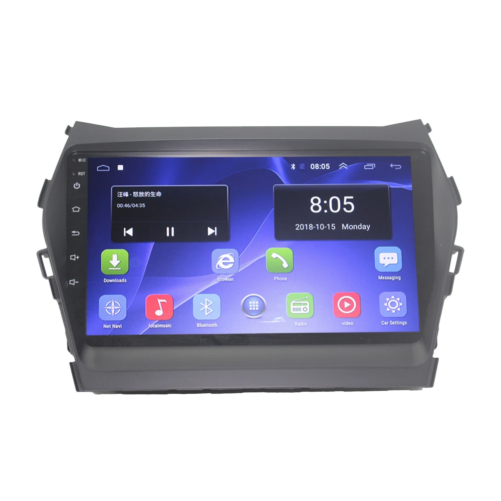 Android 9,0 2 din автомагнитола стерео для hyundai IX45 SANTA FE 2013 автомагнитола 2G+ 32G 4G интернет автомагнитола