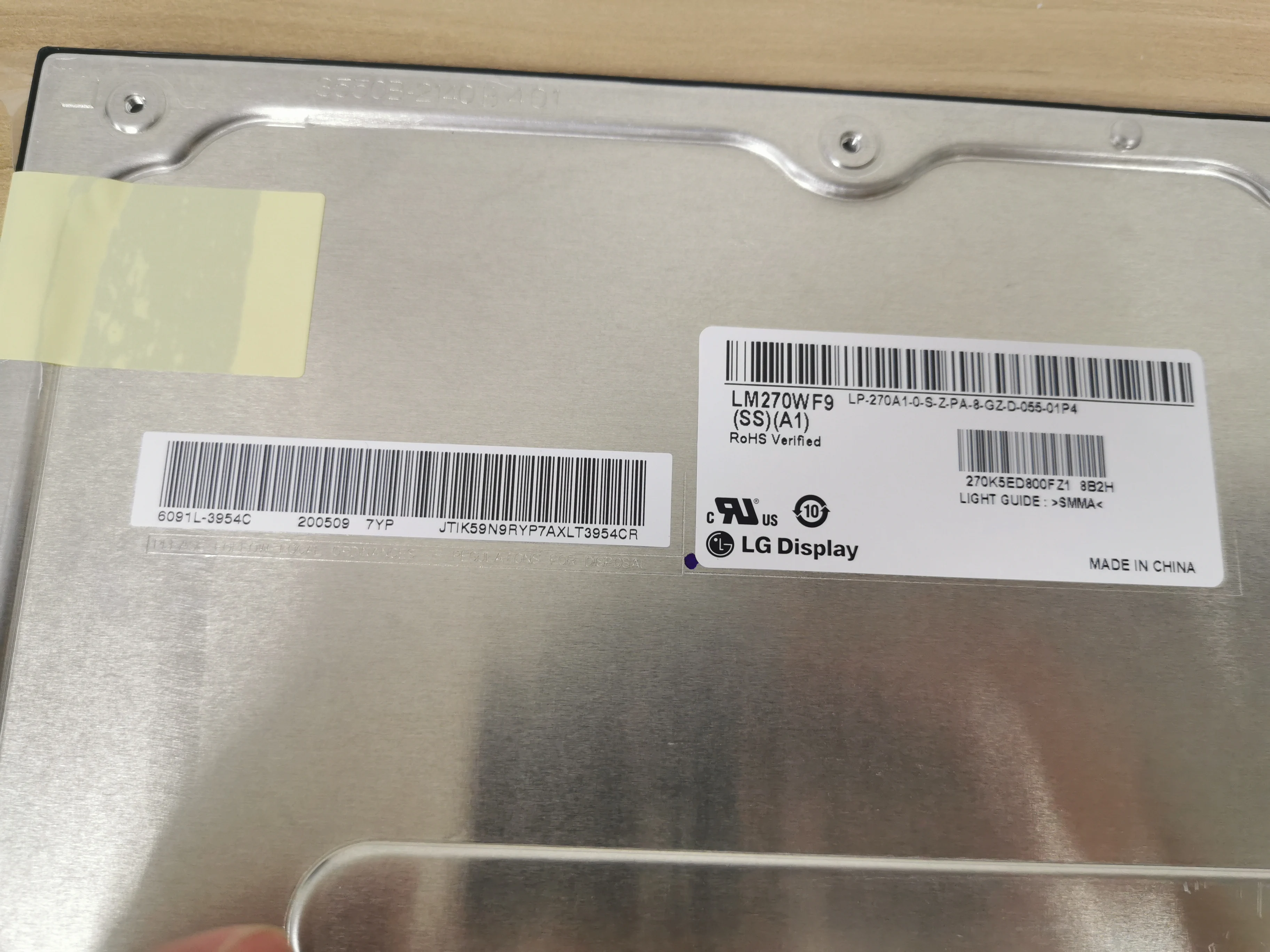 27 ο  LM270WF9 SS A1 ũ ׵θ IPS LCD ȭ ü г LG UltraGear 27GN750  ܰ AW2720HF