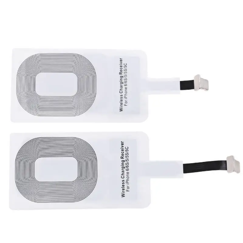 

Ultra Thin Qi Standard Wireless Charging Coil Receiver Pad For iPhone 5 5S 6Plus 6S 6SPlus 7 8 7Plus Smart Charging Adapter
