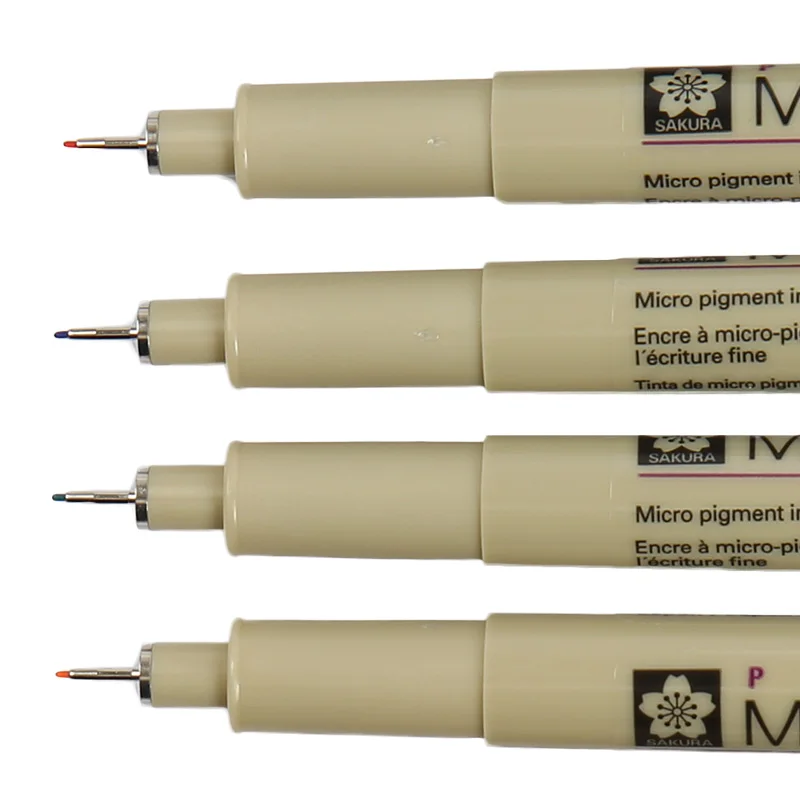 Sakura XSDK 005/01/2/3/4/5/8/1.0 тонкая ручка Pigma Micron многоцветная игла искусственная