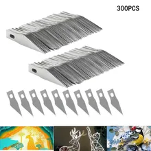 Lames de gravure kn ife, en acier inoxydable, lame en métal, sculpture sur bois, remplacement de lame, artisanat Scalpel, 300 pièces #11